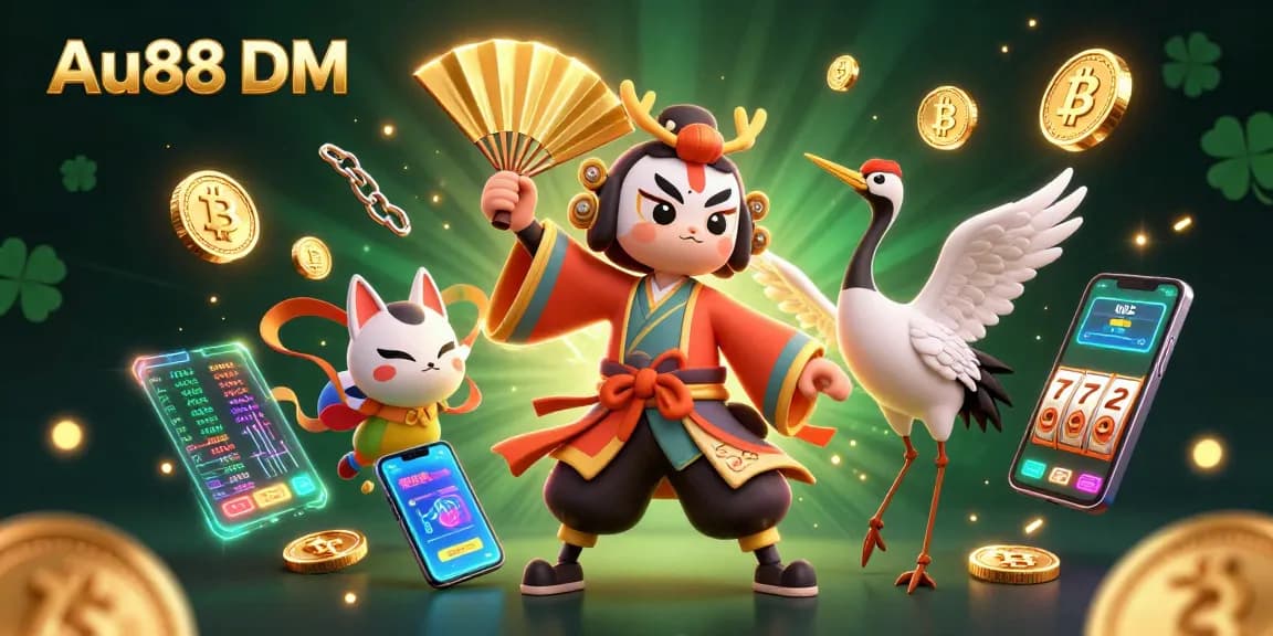 Play slots and win big at Au88 DM with dynamic 3D characters and crypto elements!