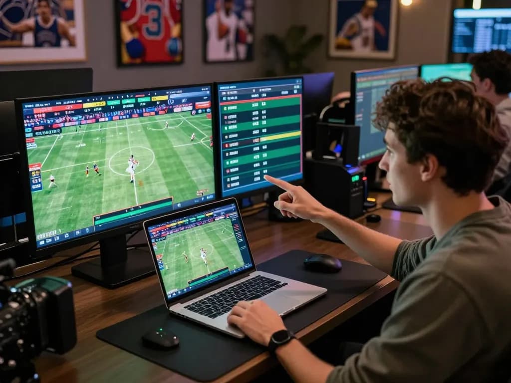 Engaging in dynamic sports betting strategies on screens with s666 analyzed live match statistics.