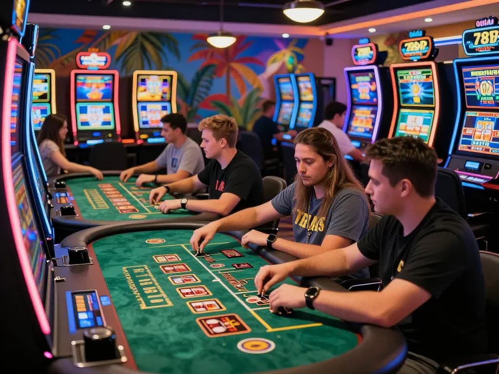 Experience the vibrant gaming atmosphere at https://789p1.de.com with players enjoying thrilling casino games.