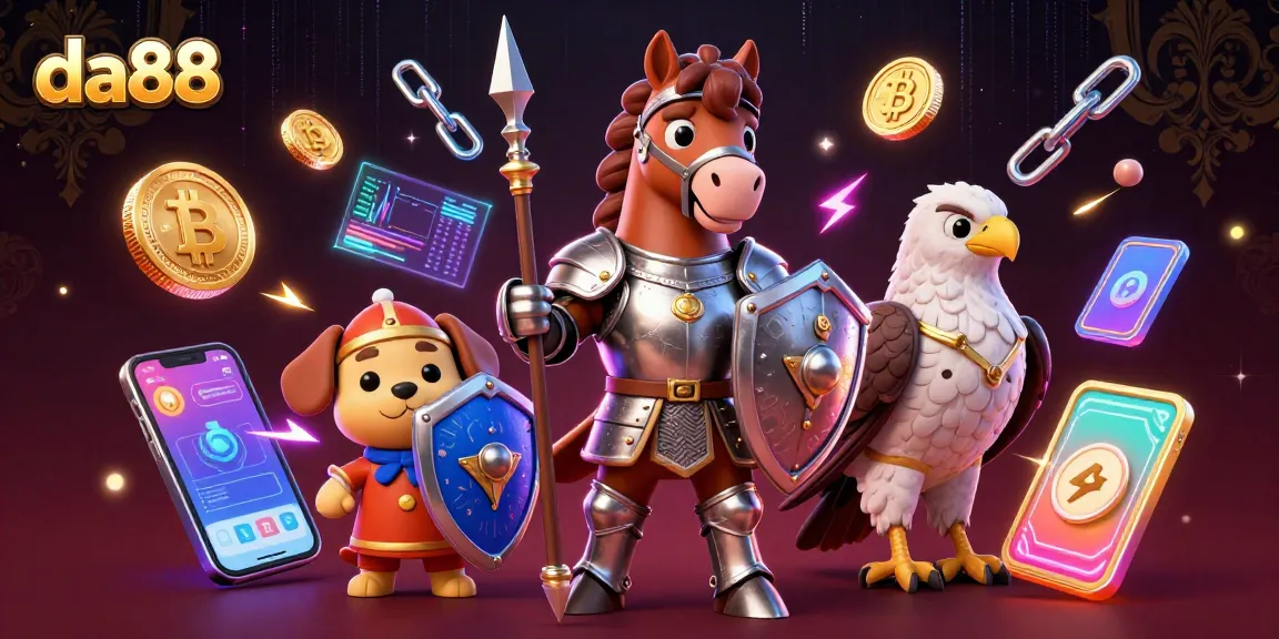 Engage with da88 by spinning virtual reels in an animated medieval-themed crypto casino.