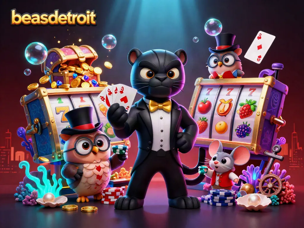 Join the fun at beasdetroit with stylish characters engaging in thrilling casino action.