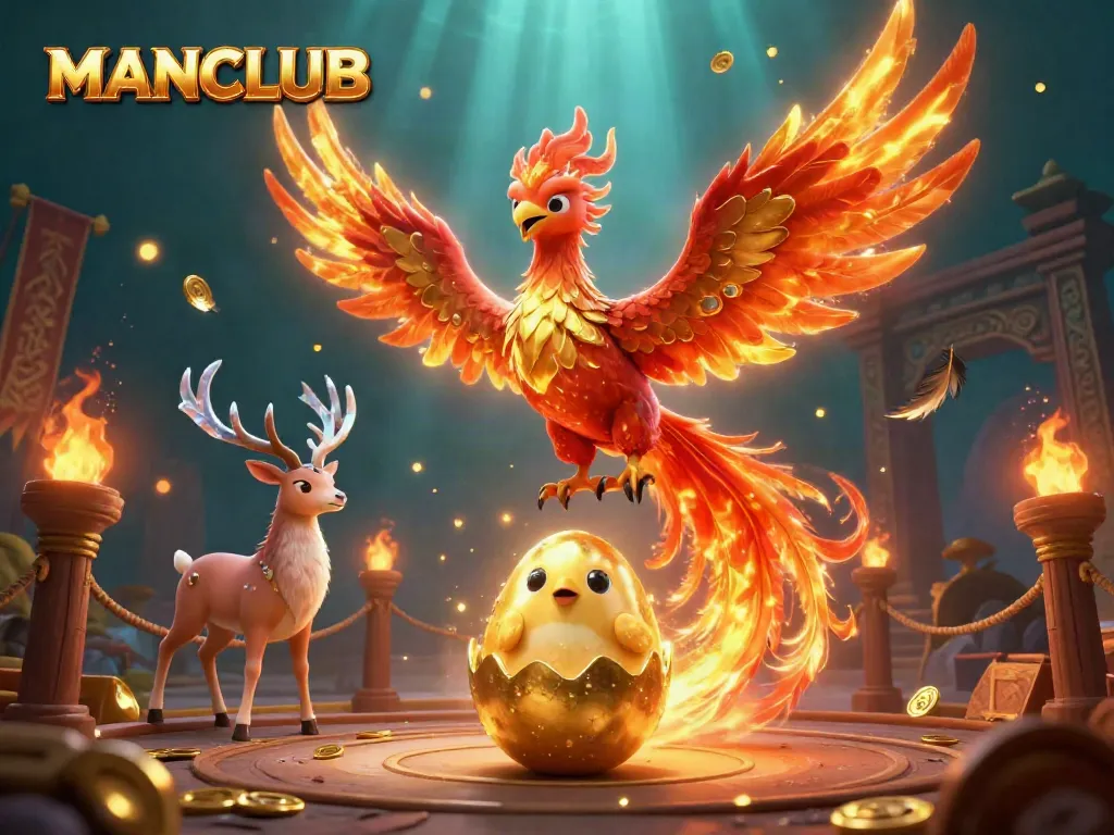 Experience thrilling gameplay at MANCLUB with vibrant casino scenes and dynamic characters.