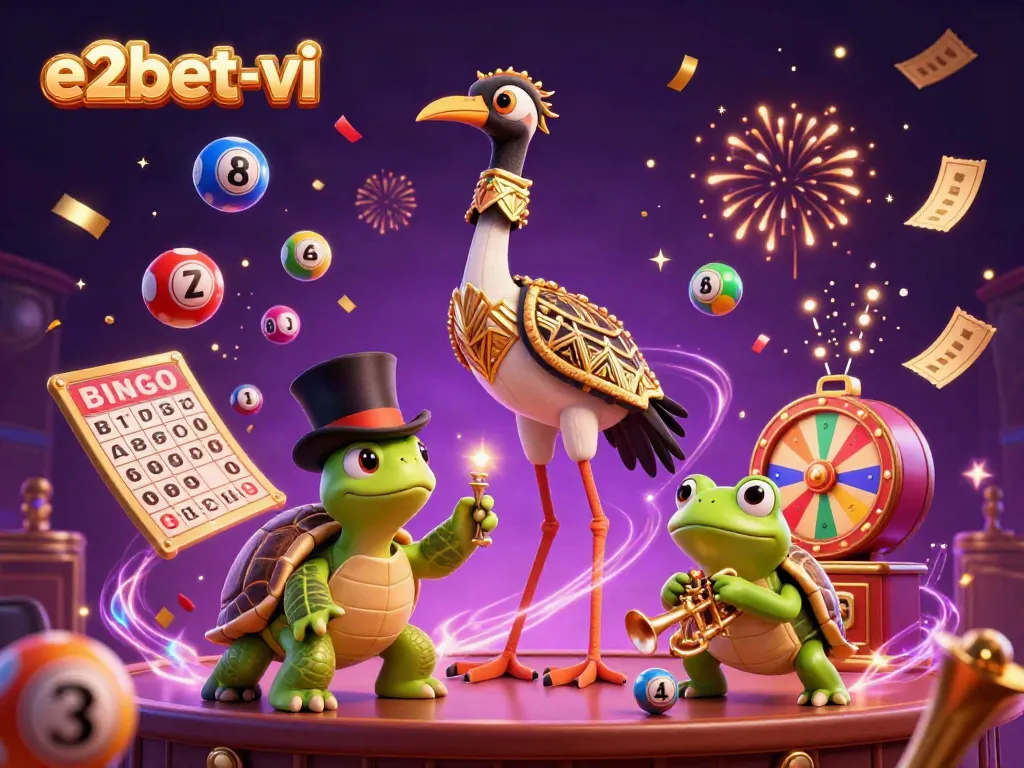 Experience the vibrant energy of e2bet-vi with exciting gaming elements and lively characters.