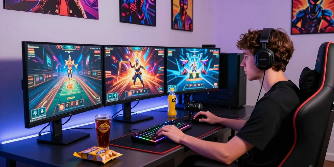 rokok88 link login displayed on vibrant gaming screens in a modern setup