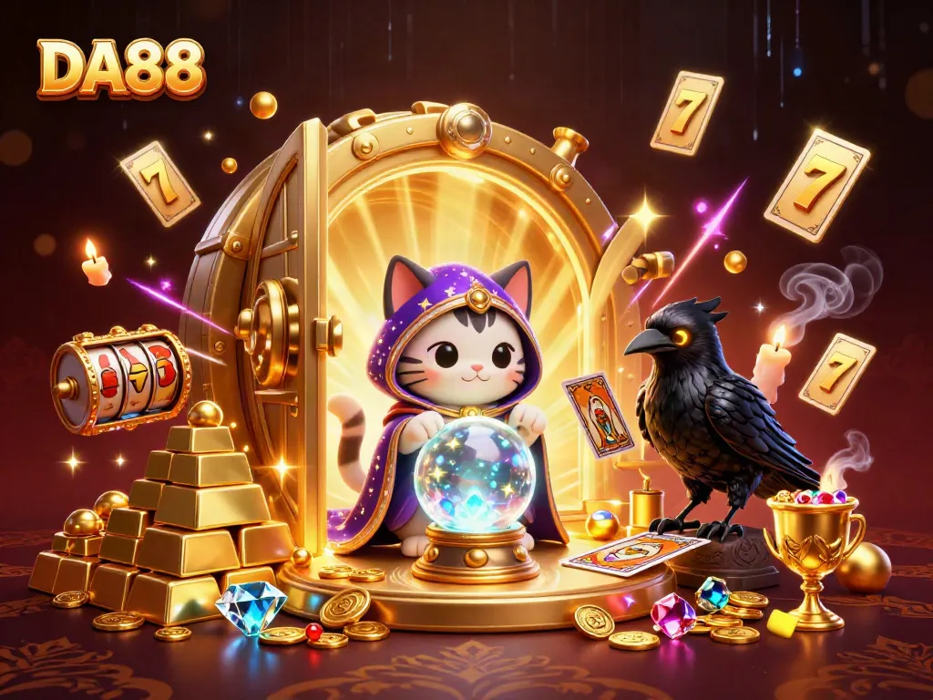 Experience DA88's vibrant online gaming universe with enchanting characters and dazzling treasures.