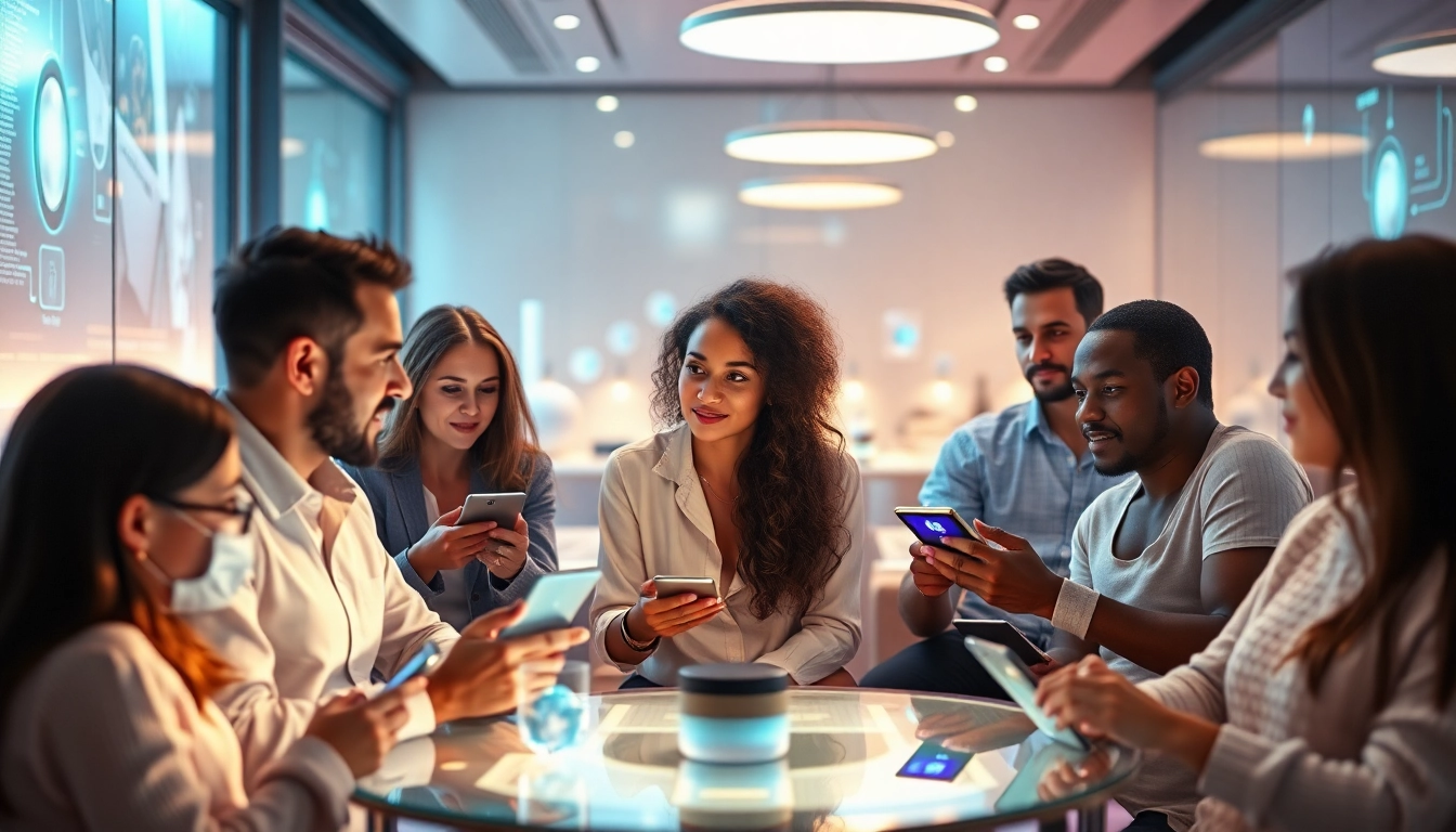 Engaging users in sex AI chat conversations in a modern digital lounge.